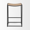 Taniel Backless 26in Seat Counter Stool | Light Brown Metal with Metal, Counter & Bar Stool by Mercana, 18" length x 16" width x 27.25" height thumbnail 8