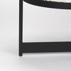 Amelia 55.0L x 18.0W x 18.0H Cream Boucle with Black Metal Upholstered Bench thumbnail 10