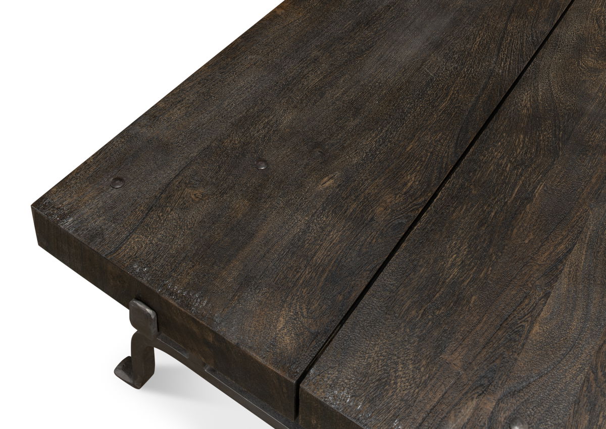Blayne Coffee Table  Storm Cloud, by Sarreid, 4' length x 4' width x 1'6" height View 10