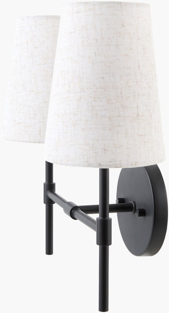 The JoeJoe Wall Sconce, by Surya, 7" length x 15" width x 14" height