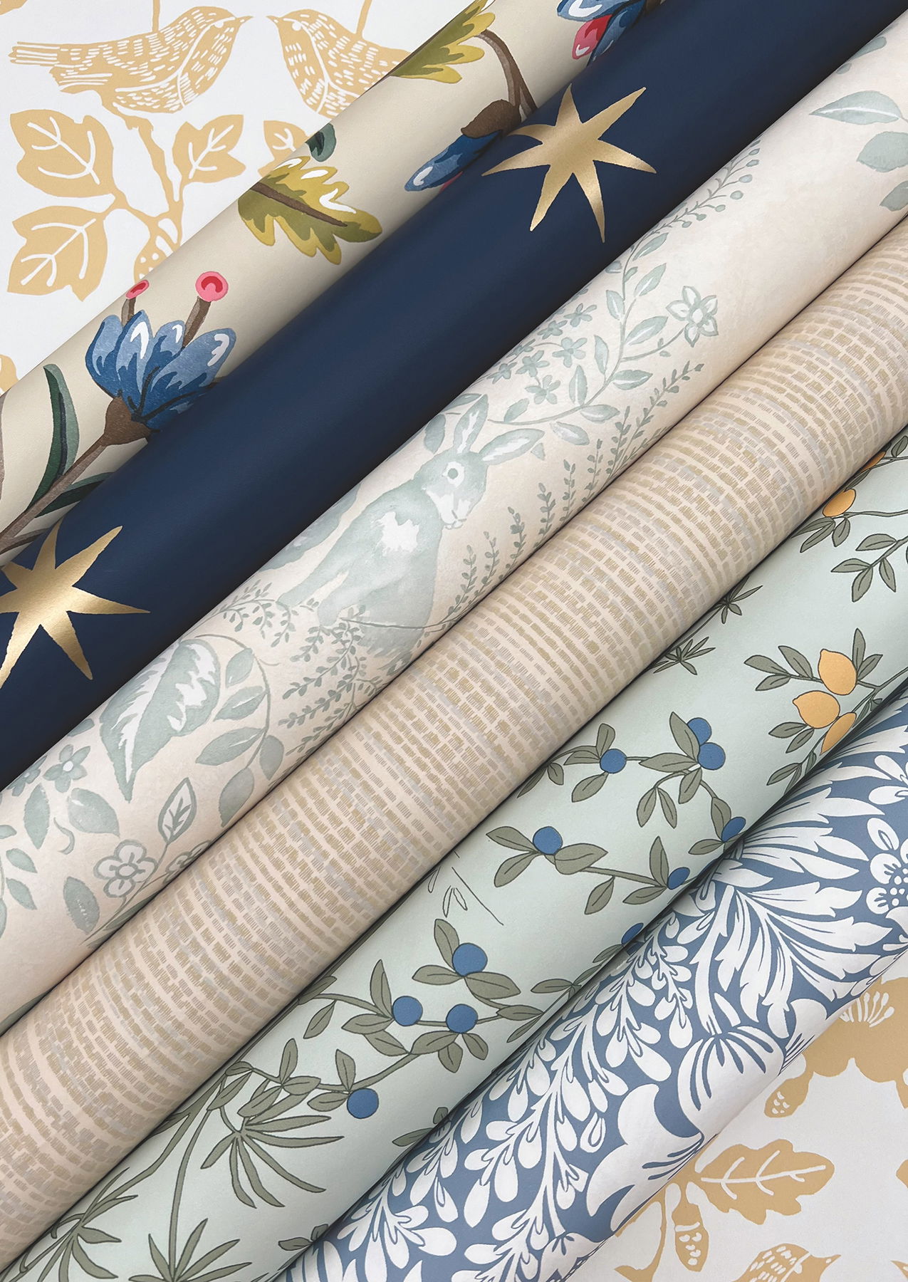 Heirloom Floral Taupe & Multi Peel & Stick Wallpaper large image 