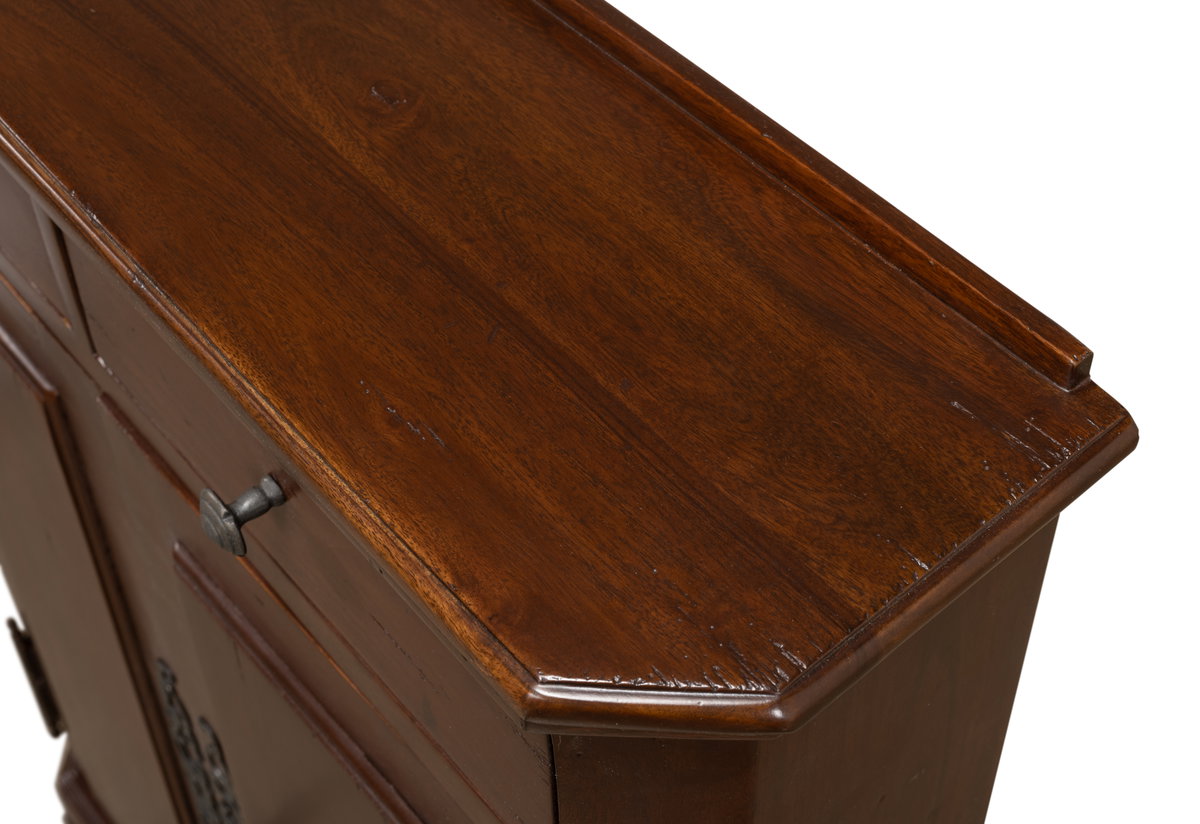 Austrian Hall Cabinet  Walnut, by Sarreid, 7" length x 2'2" width x 2'11" height View 13