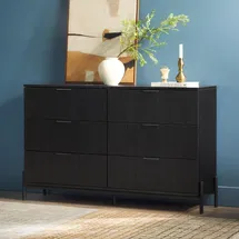 Online Designer Bedroom Pashyn Reeded 6-Drawer Double Dresser