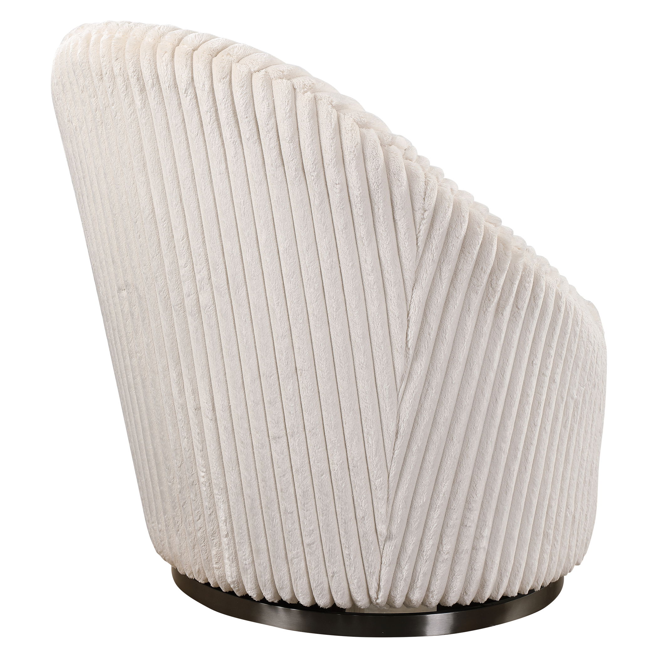 Crue White Swivel Chair large image 