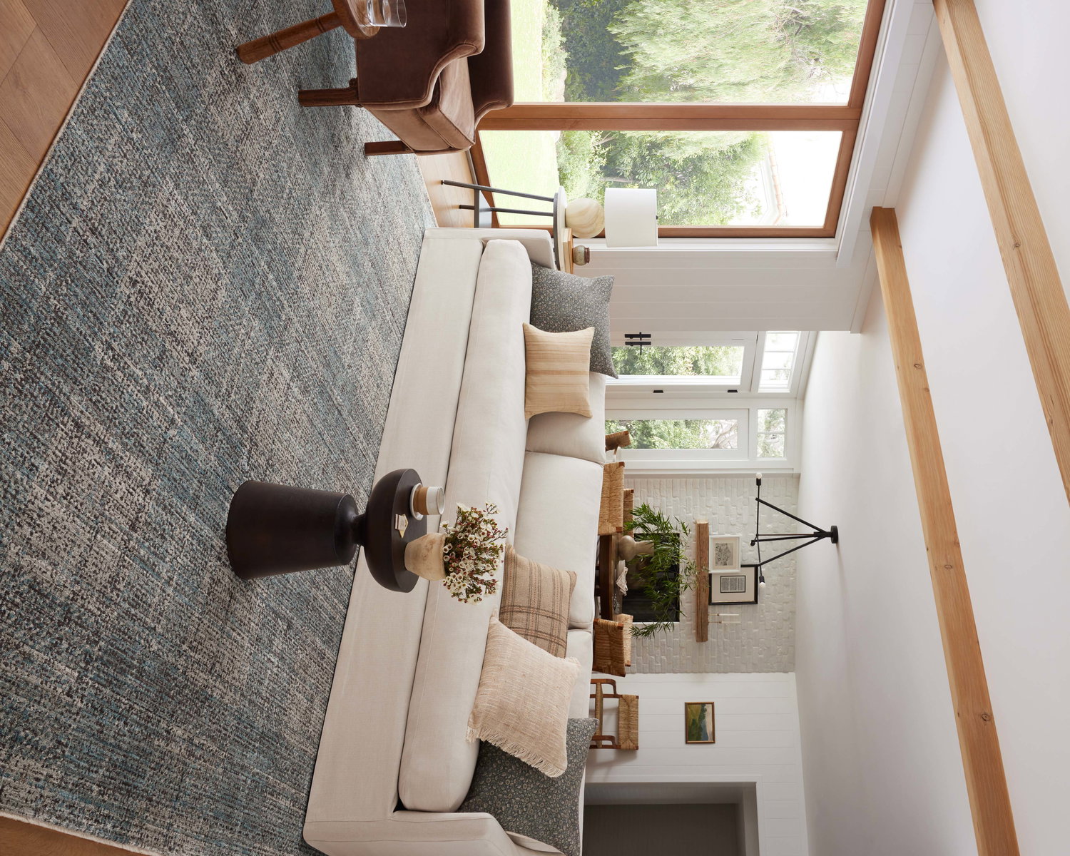 Angela Rose x Loloi Ember Rug, 1'6" length x 1'6" width View 3