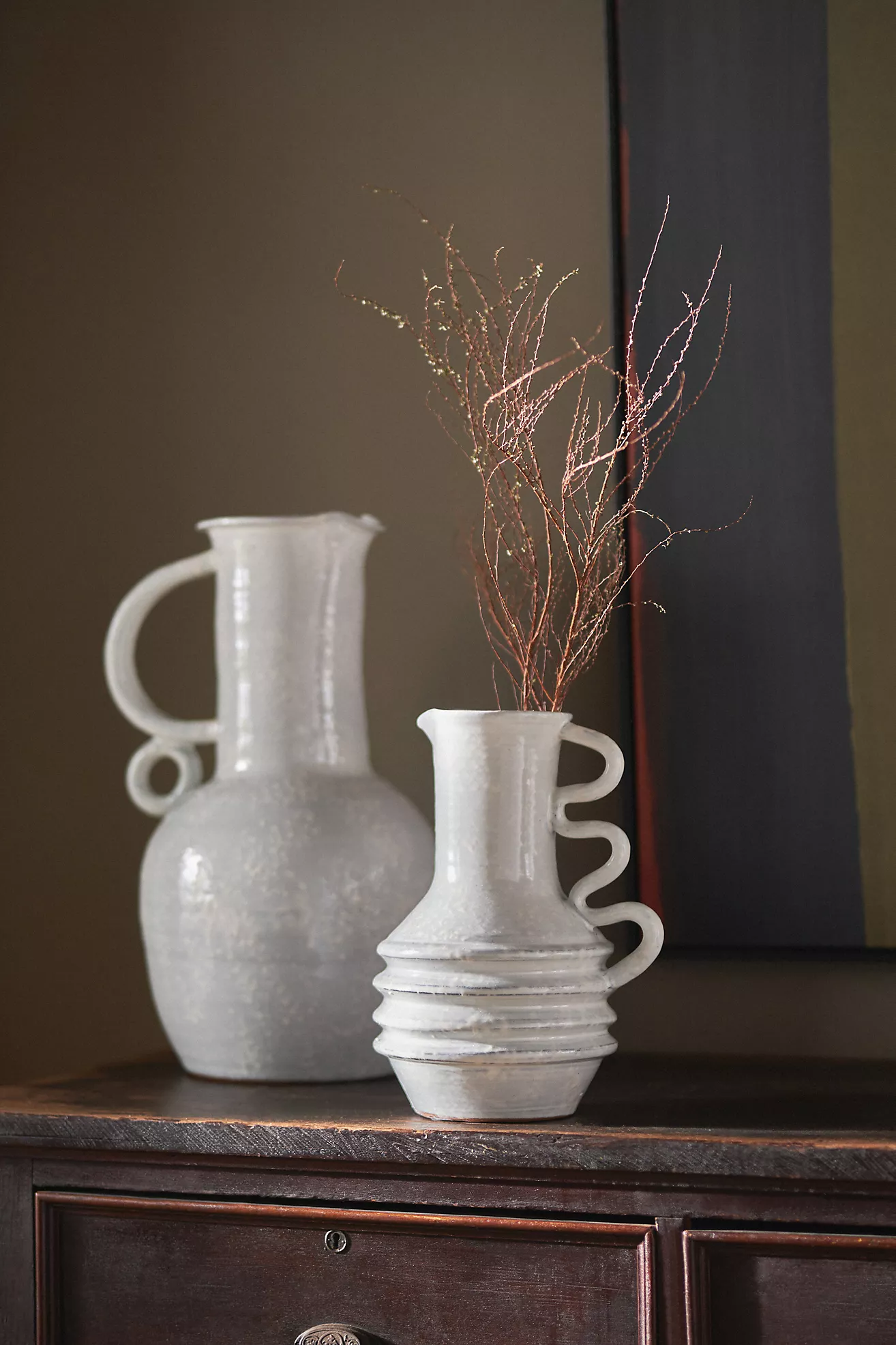 Online Designer Living Room Paria Azure White Vase