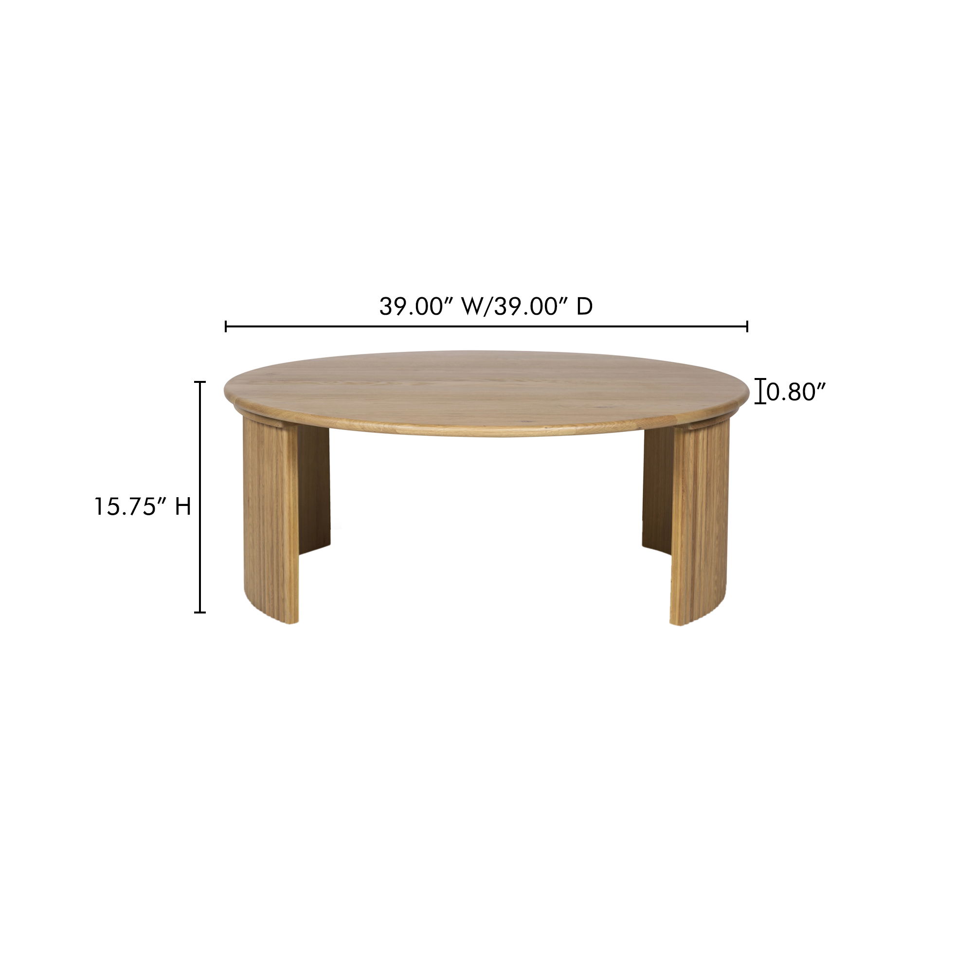 Penny Large Coffee Table Natural large image 