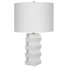 Ascent White Geometric Table Lamp, by Uttermost, 1'2" width x 1'11" height x 1'2" depth thumbnail 5