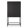 Mako Bar Cabinet Black, Bar Carts & Cabinet by Moe's Home, 37.99" width x 71.26" height x 17.72" depth thumbnail 5