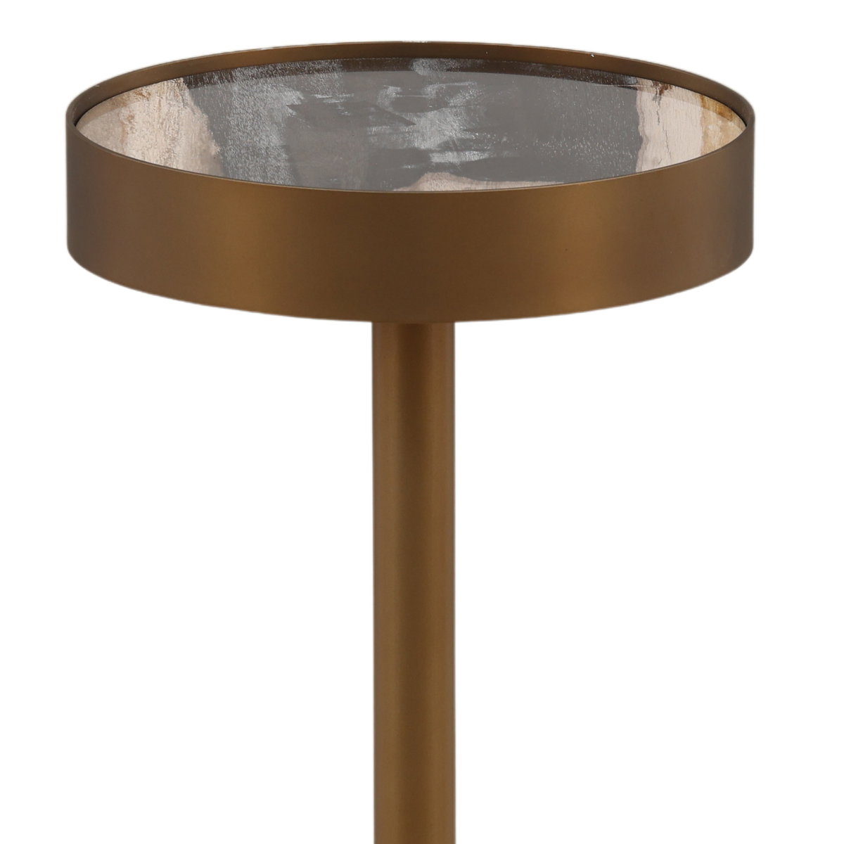 Orlin Side Table Black, Side & End Table by Dovetail, 8.15" width x 25.15" height x 8.15" depth View 4