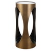 Achilles Brass Drink Table, Side & End Table by Uttermost, 11" width x 24" height x 11" depth thumbnail 4