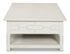 Isla Coffee Table, Antique White, by Sarreid, 67" length x 35" width x 19" height thumbnail 3