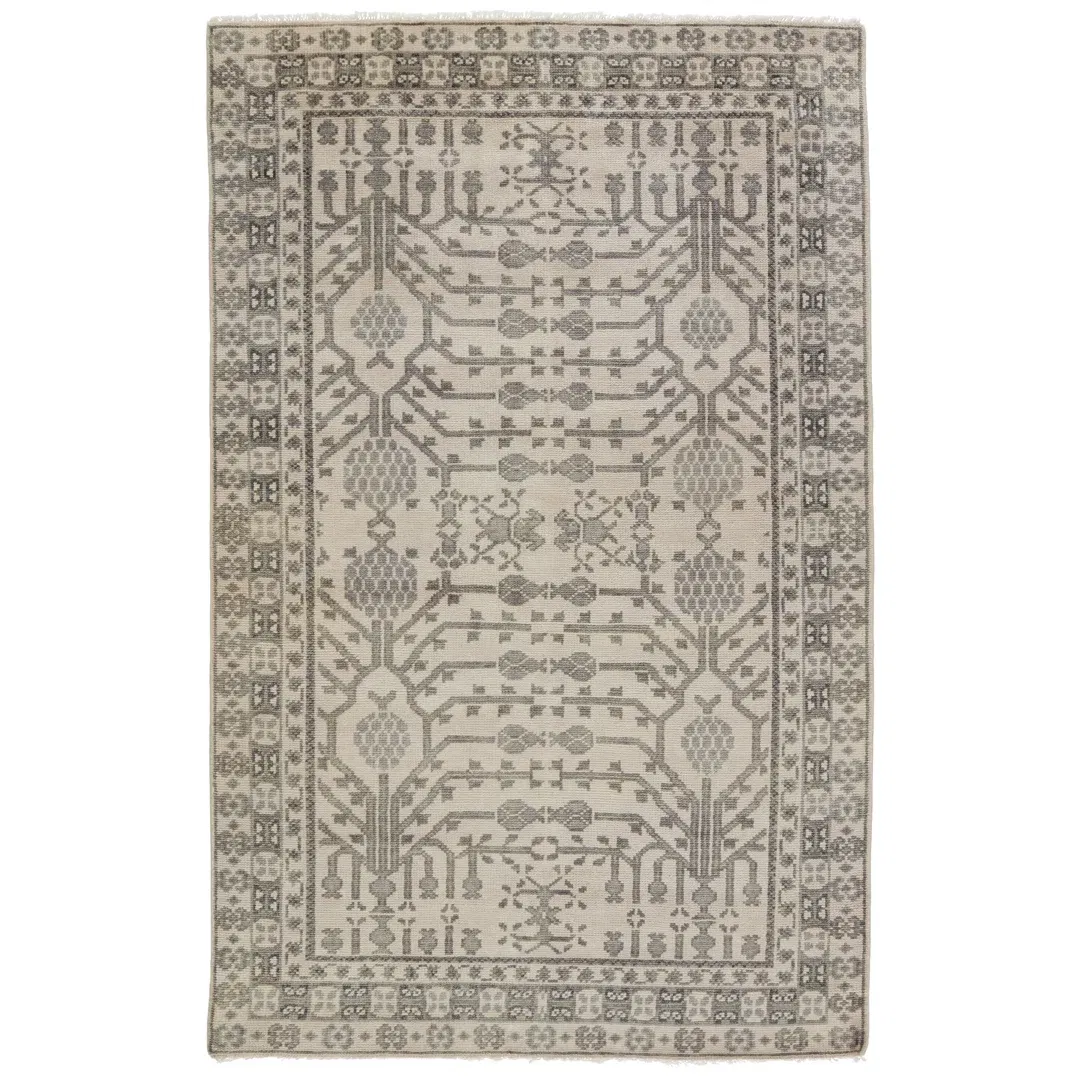 Jaipur Living Cosimo Hand-Knotted Oriental Gray Area Rug 6'X9' large image 