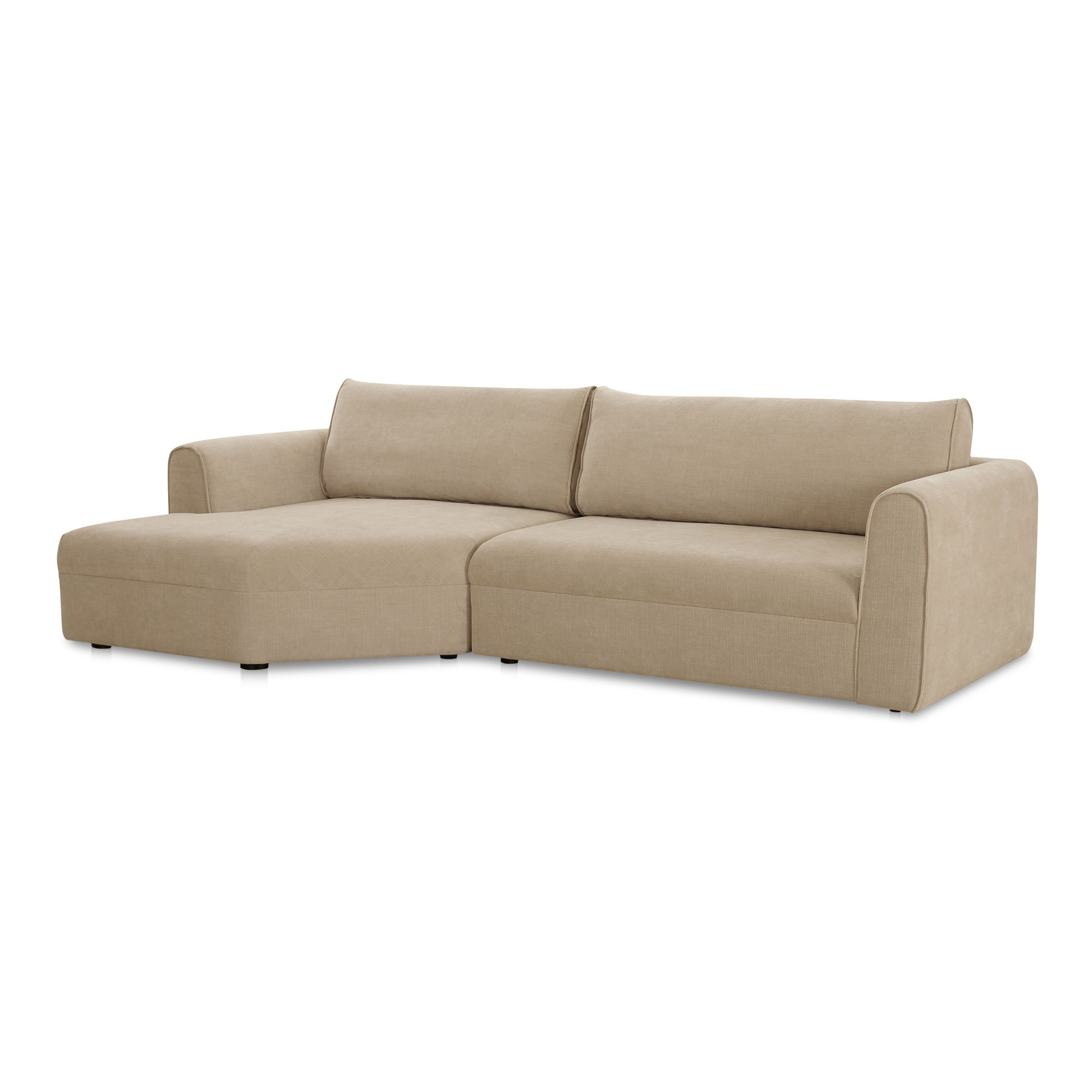 Madrid Left Sectional Cool Beige large image 