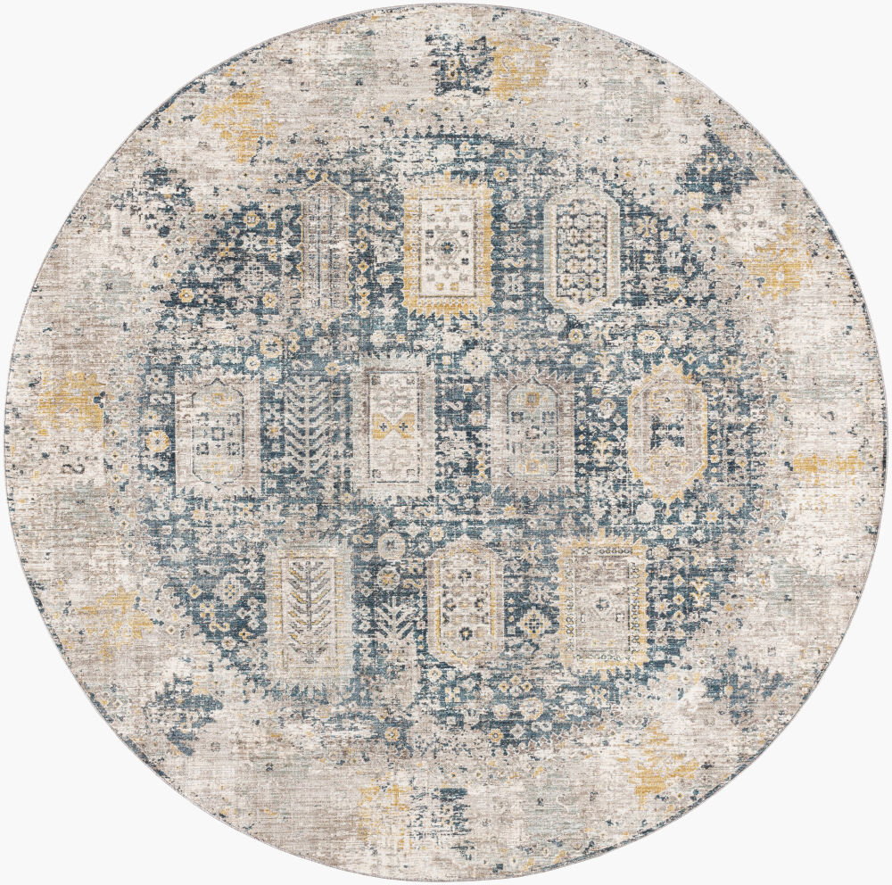 Carlisle Machine Woven Rug, by Surya, 7'10.49" length x 7'10.49" width