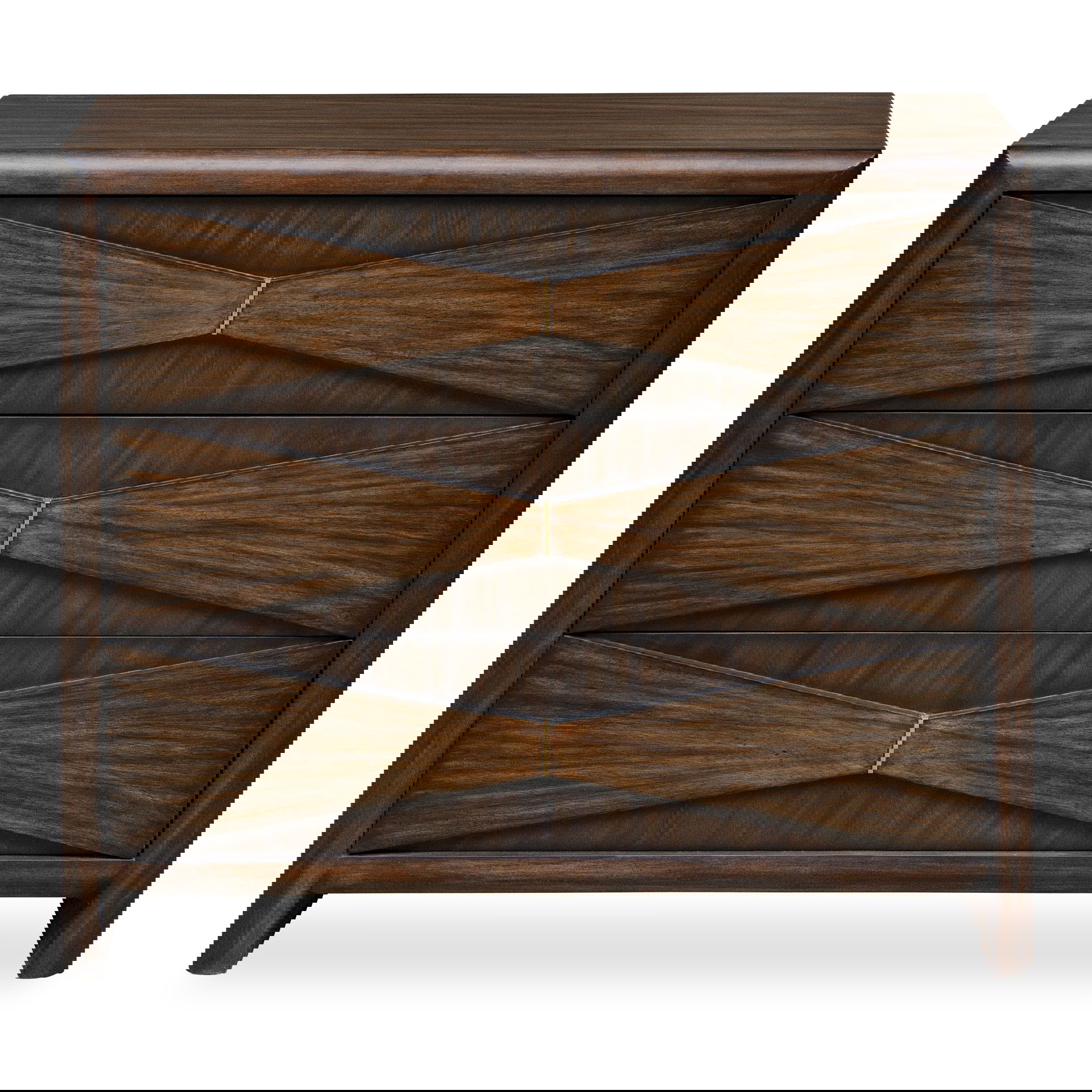 Bowtie 3 Drawer Mid-Century Chest, Furniture by Uttermost, 38" width x 33" height x 17" depth View 1