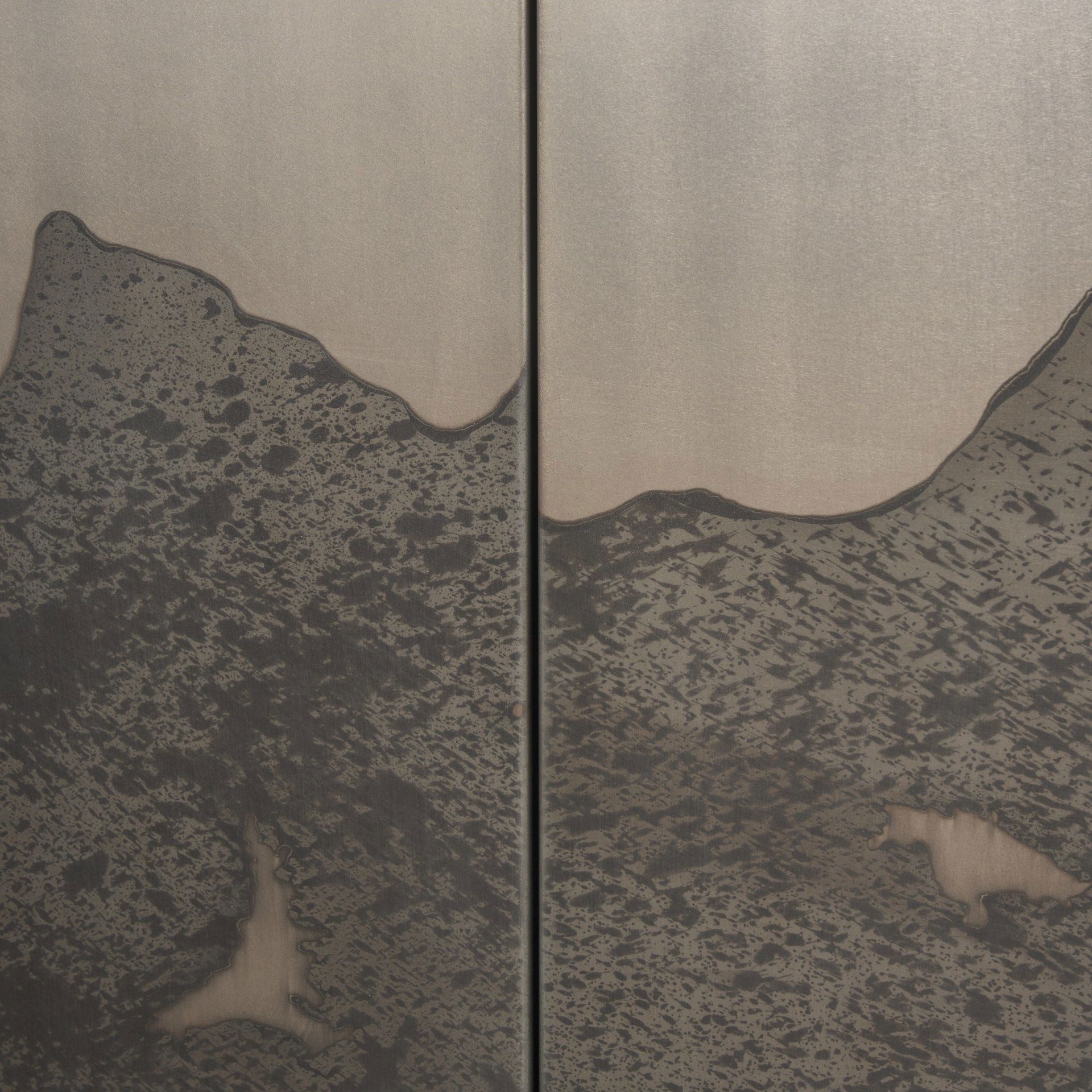 Roxdale Acid Washed Iron Metal Accent Cabinet large image 