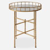 Tilly Bright Gold Accent Table, Side & End Table by Uttermost, 19.5" width x 25.75" height x 19.5" depth thumbnail 1
