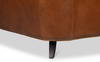 Philipe Distilled Leather Sofa Brown, by Sarreid, 7' width x 3' height thumbnail 7