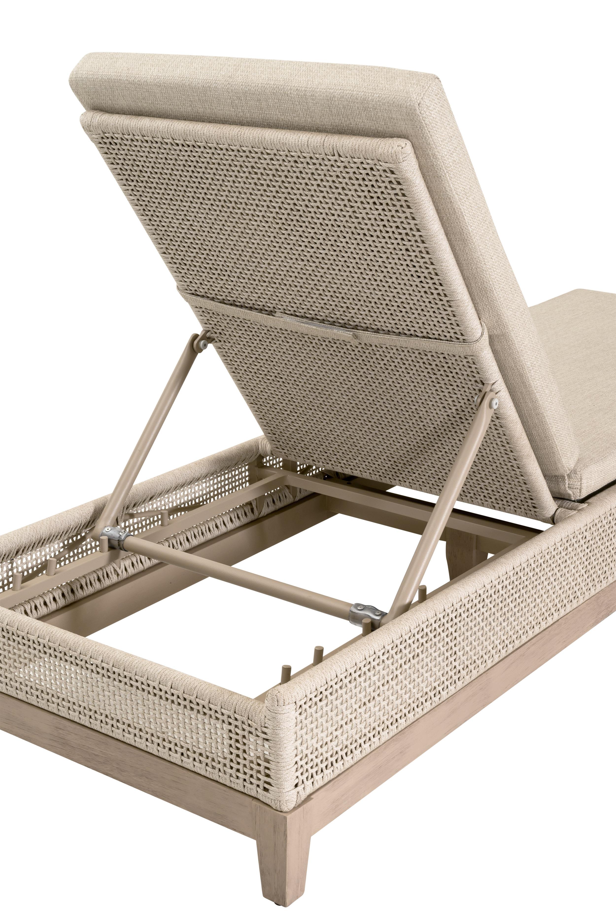 Tropez Outdoor Chaise Lounge, Seating by Essentials for Living, 28" width x 44" height x 80" depth View 7