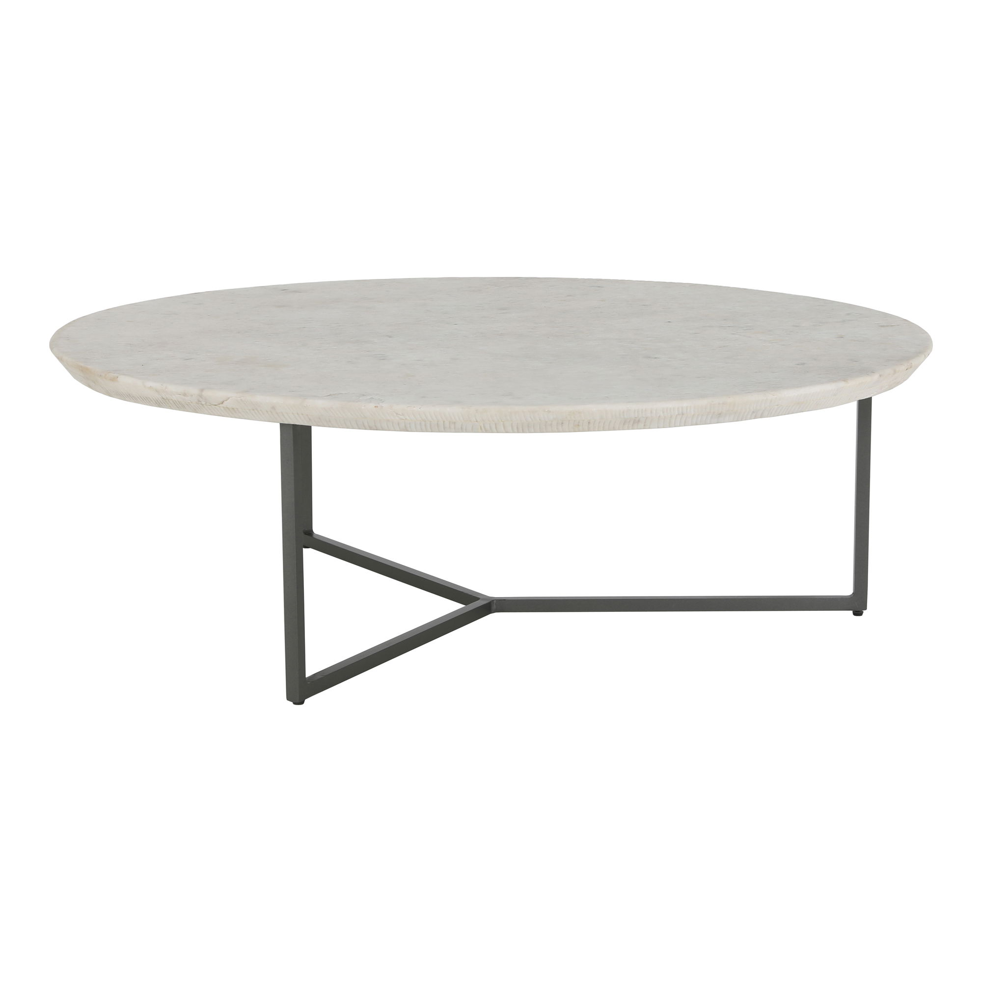 Chloe Coffee Table White, by Moe's Home, 48" width x 15" height x 48" depth View 3