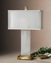Athanas Alabaster Lamp, by Uttermost, 1'5" width x 2'5" height x 10" depth thumbnail 2