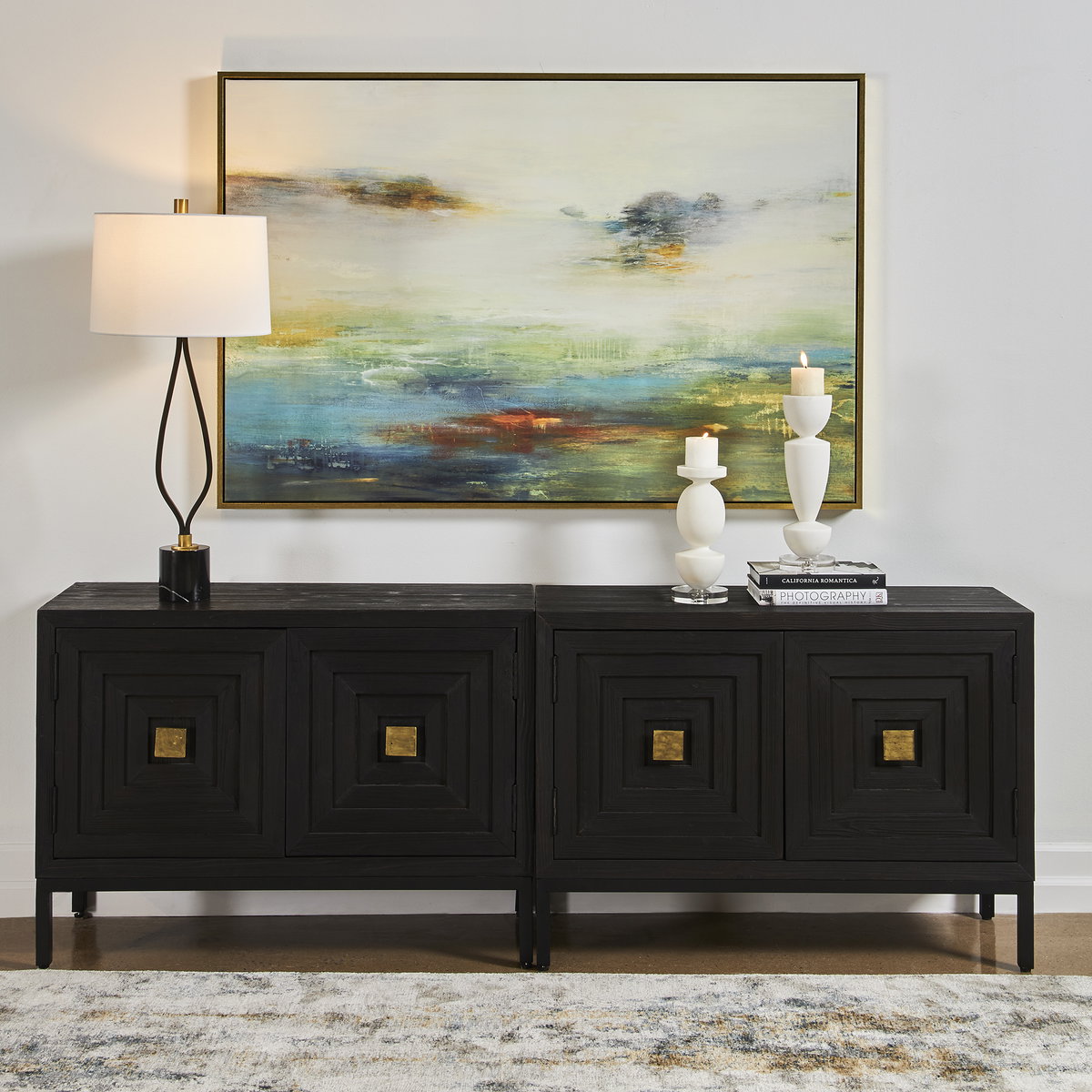 Textured Land Framed Landscape Art, by Uttermost, 61.5" width x 41.5" height x 2" depth View 2