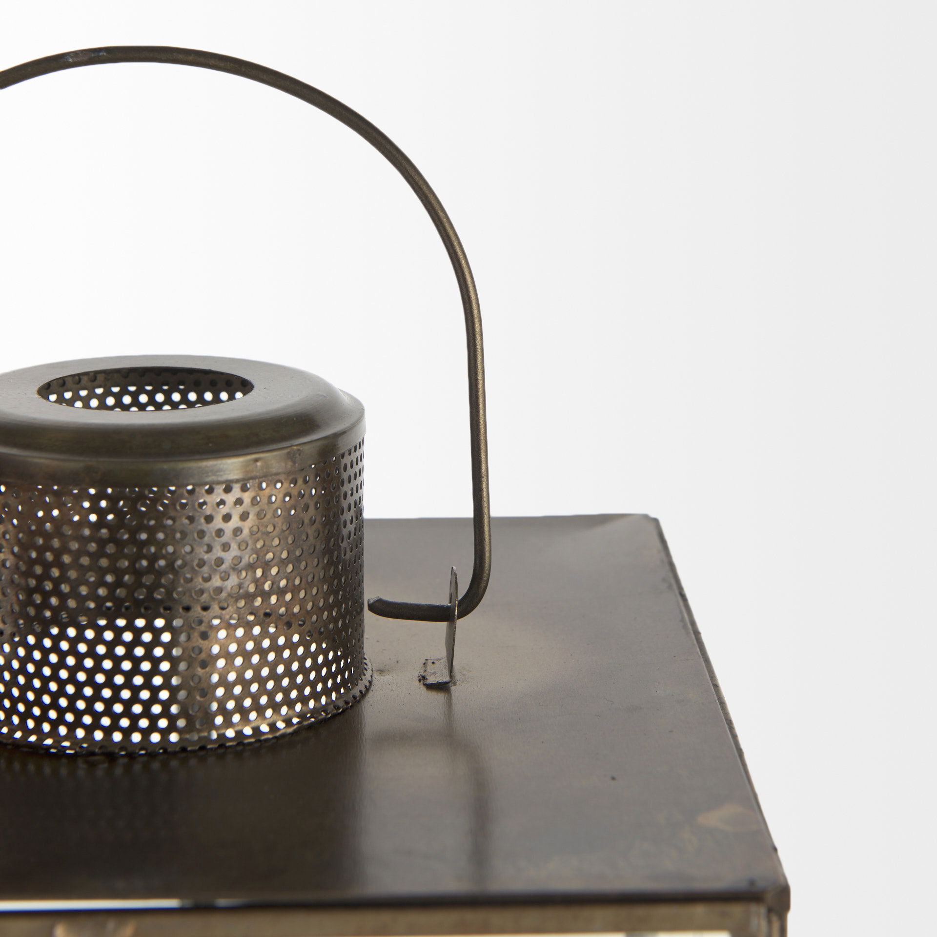 Grimwig (Large) 8L x 8W x 31H LANTERN with SHEET BASE WITHOUT BEVEL, Lighting by Mercana, 8.27" length x 8.27" width x 31.1" height View 12