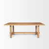 Suke Rectangular Natural Wood Trestle Dining Table thumbnail 4