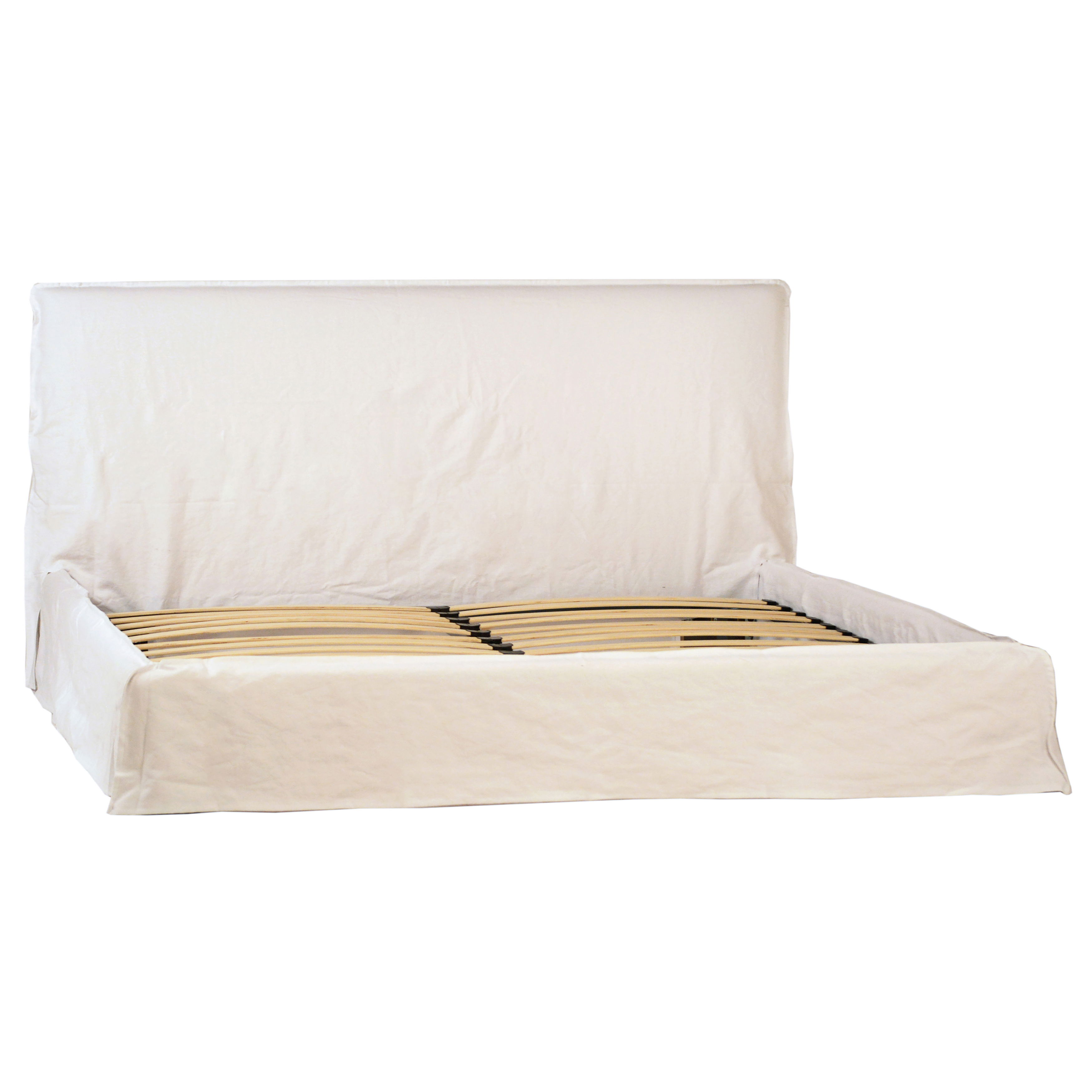 Whitney Bed Eastking White, by Dovetail, 83" width x 42.5" height x 86" depth