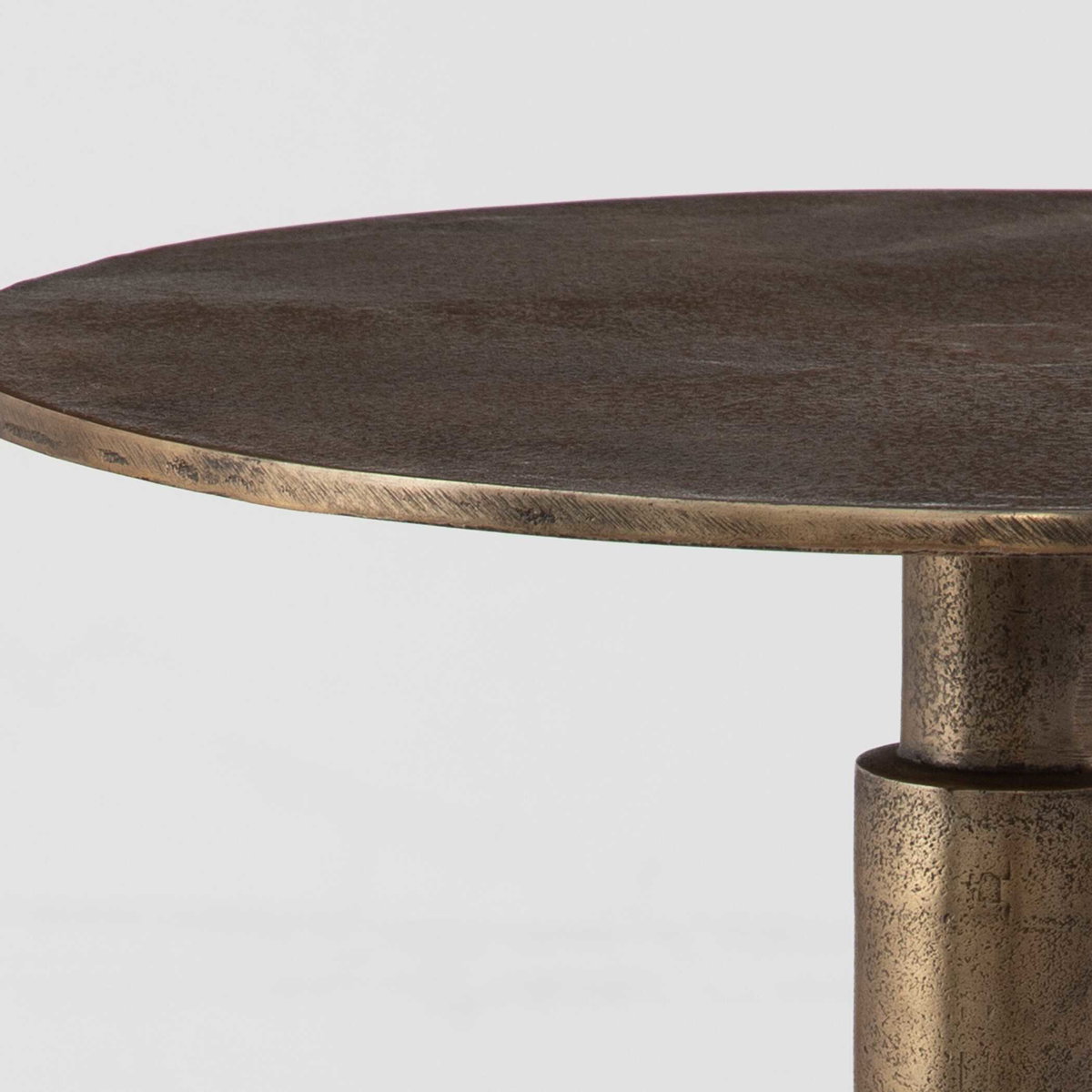 Descend Gold Accent Table, Side & End Table by Uttermost, 14" width x 22.5" height x 14" depth View 4