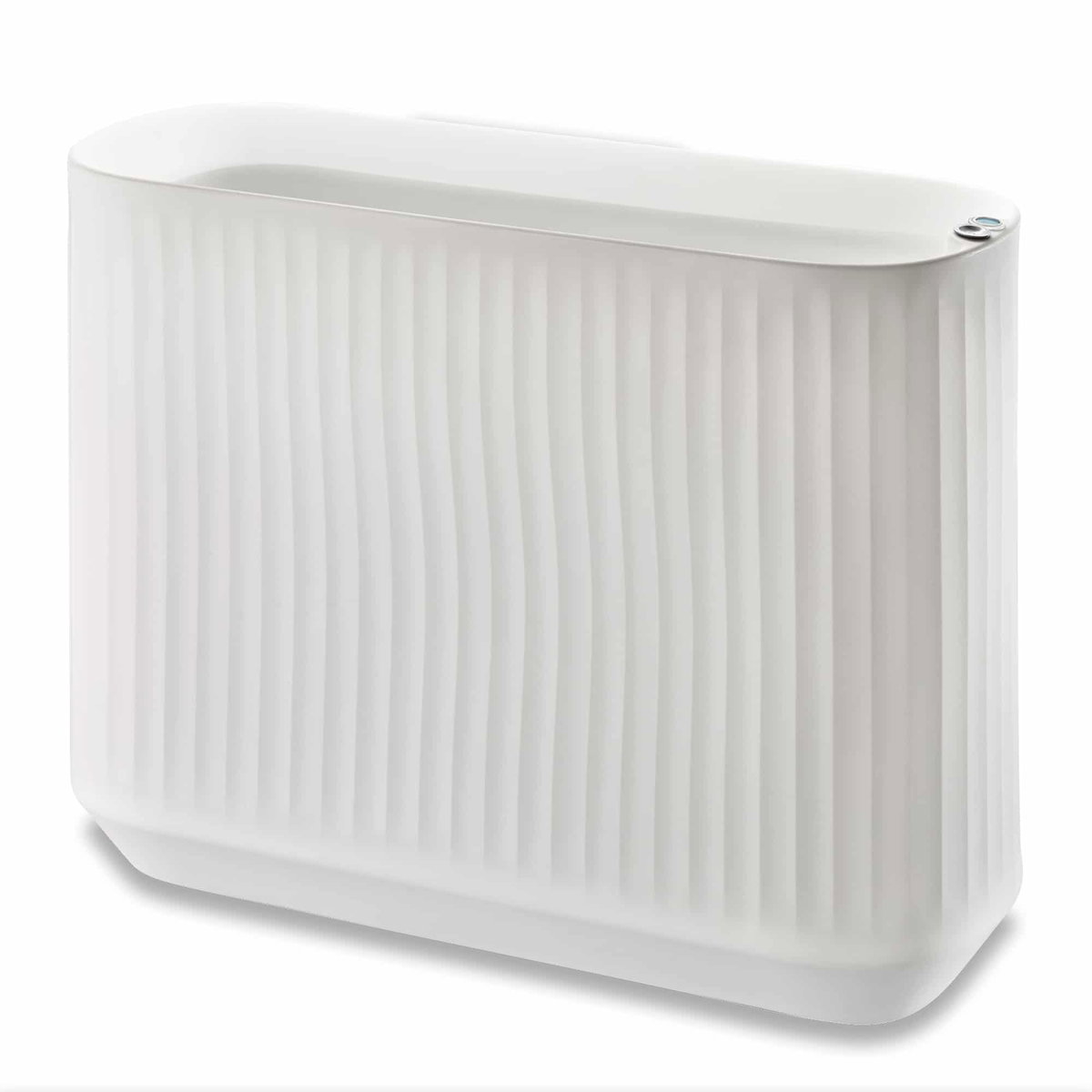 TruDrop Modular Self-Watering Privacy Planter Box - Cloud White, by Crescent Garden, 14" width x 40" height x 30" depth View 1