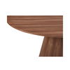 Otago Round 54in Dining Table Walnut Brown, by Moe's Home, 54" width x 30" height x 54" depth thumbnail 4