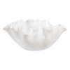 Ruffle White Bloom Bowl, Decorative Tray by Uttermost, 15.5" width x 7" height x 14" depth thumbnail 4