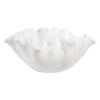 Ruffle White Bloom Bowl, Decorative by Uttermost, 15.5" width x 7" height x 14" depth thumbnail 4