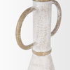 Ziva Small Distressed Wall White Metal Sculptural Object thumbnail 6