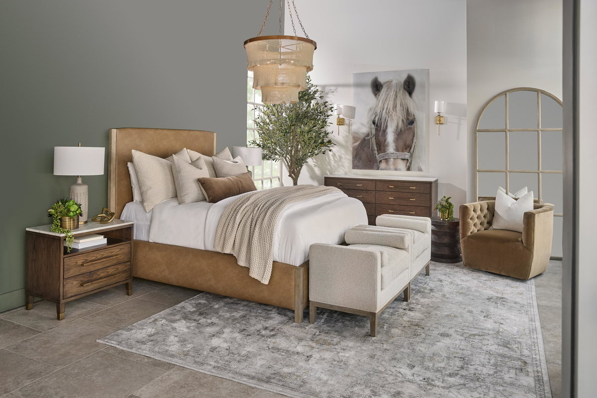 Emmett Queen Bed, by Essentials for Living, 66" width x 61" height x 86.5" depth View 12