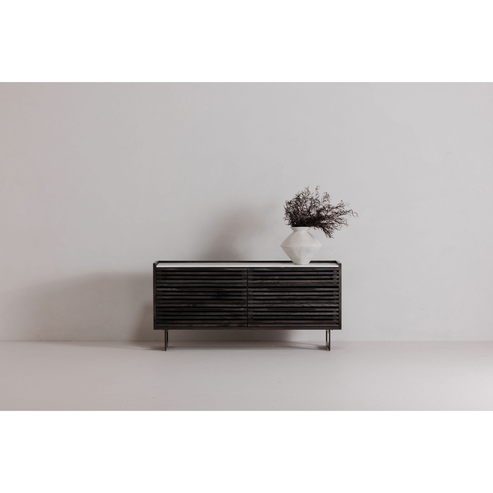 Paloma 6 Drawer Dresser Black Charcoal Grey large image 