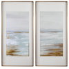 Coastline Framed Prints Set/2, Art by Uttermost, 27.5" width x 57.5" height x 2" depth thumbnail 1
