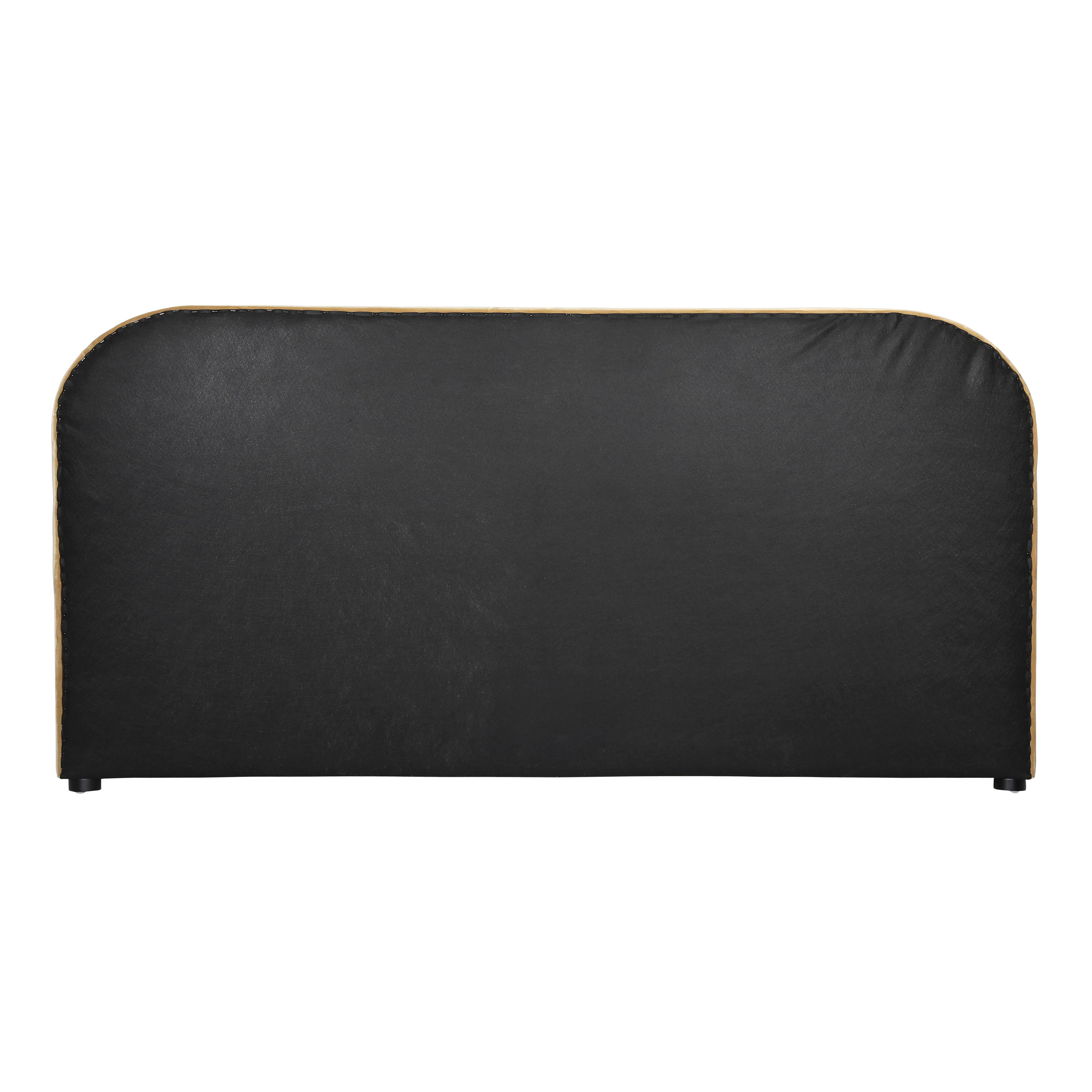 Agi Bed King Camel, by Dovetail, 88" width x 43" height x 89" depth View 5