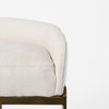 Hollyfield Low Back 28.7in Seat Bar Stool | II Cream Fabric with Counter, Counter & Bar Stool by Mercana, 20.5" length x 19.7" width x 28.7" height thumbnail 13