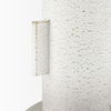 Torres Small Textured Off White with Gold Metal Vase, by Mercana, 7.87" length x 7.87" width x 12.6" height thumbnail 7