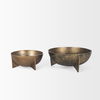 Quita Large Gold Metal Decorative Bowls (Set of 2) thumbnail 7