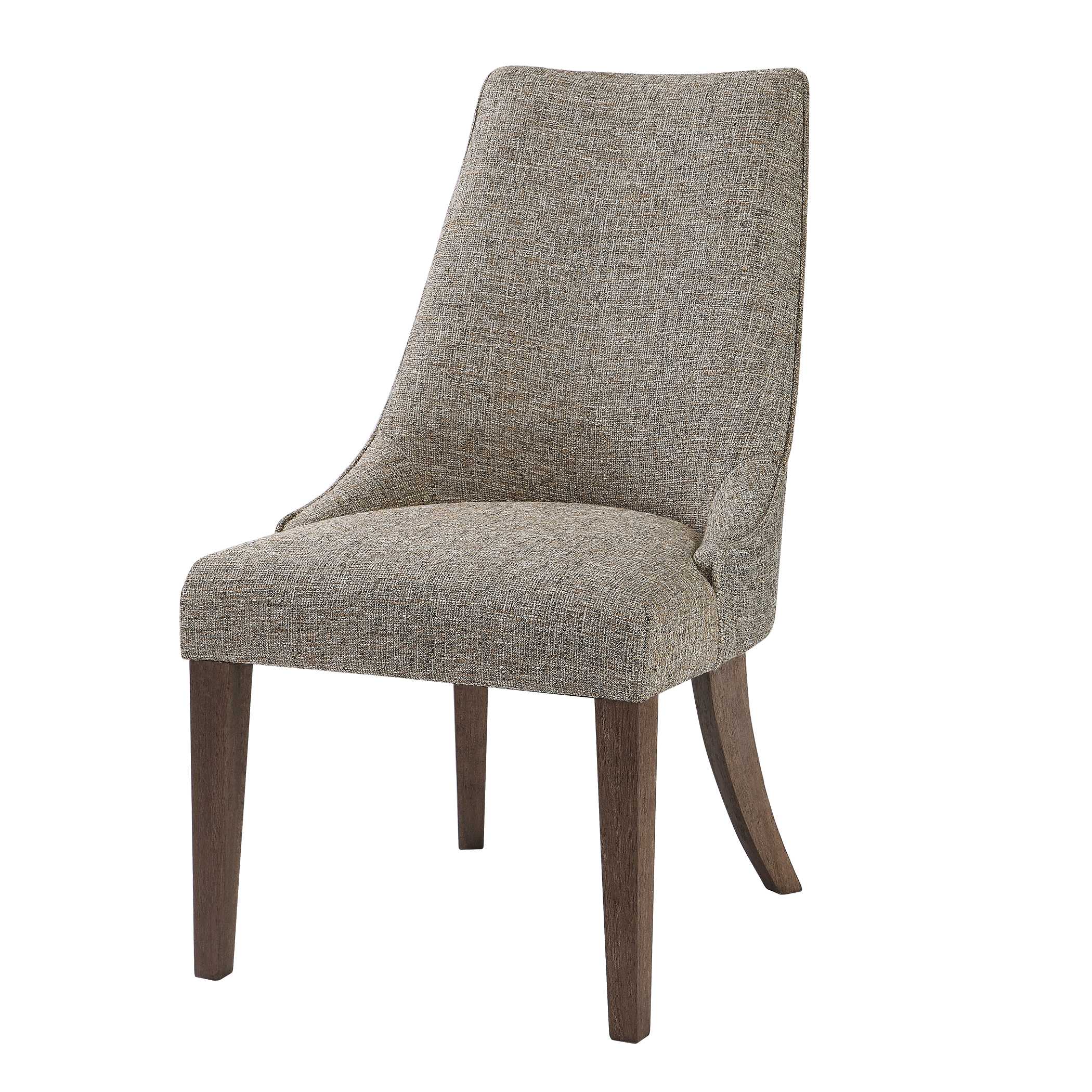 Daxton Earth Tone Armless Chair, Furniture by Uttermost, 22" width x 38" height x 27" depth View 5