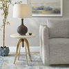 Alice Oak Adjustable Accent Table thumbnail 1