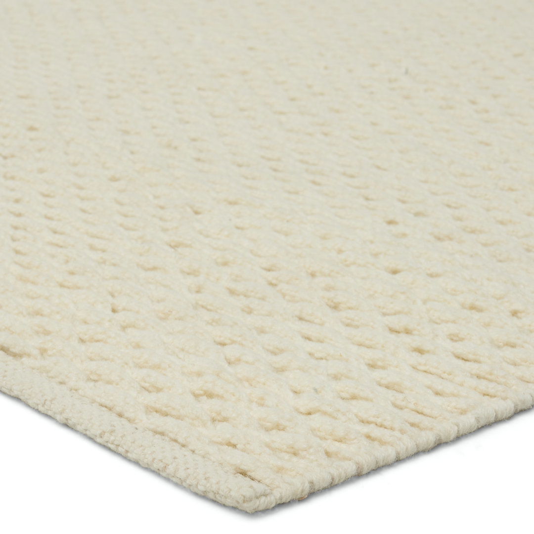 Windcroft Handmade Solid Cream Rug large image 