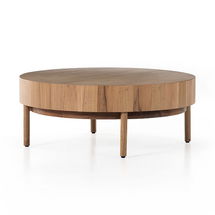 Online Designer Other Atmore 42" Round Coffee Table, Amber Oak