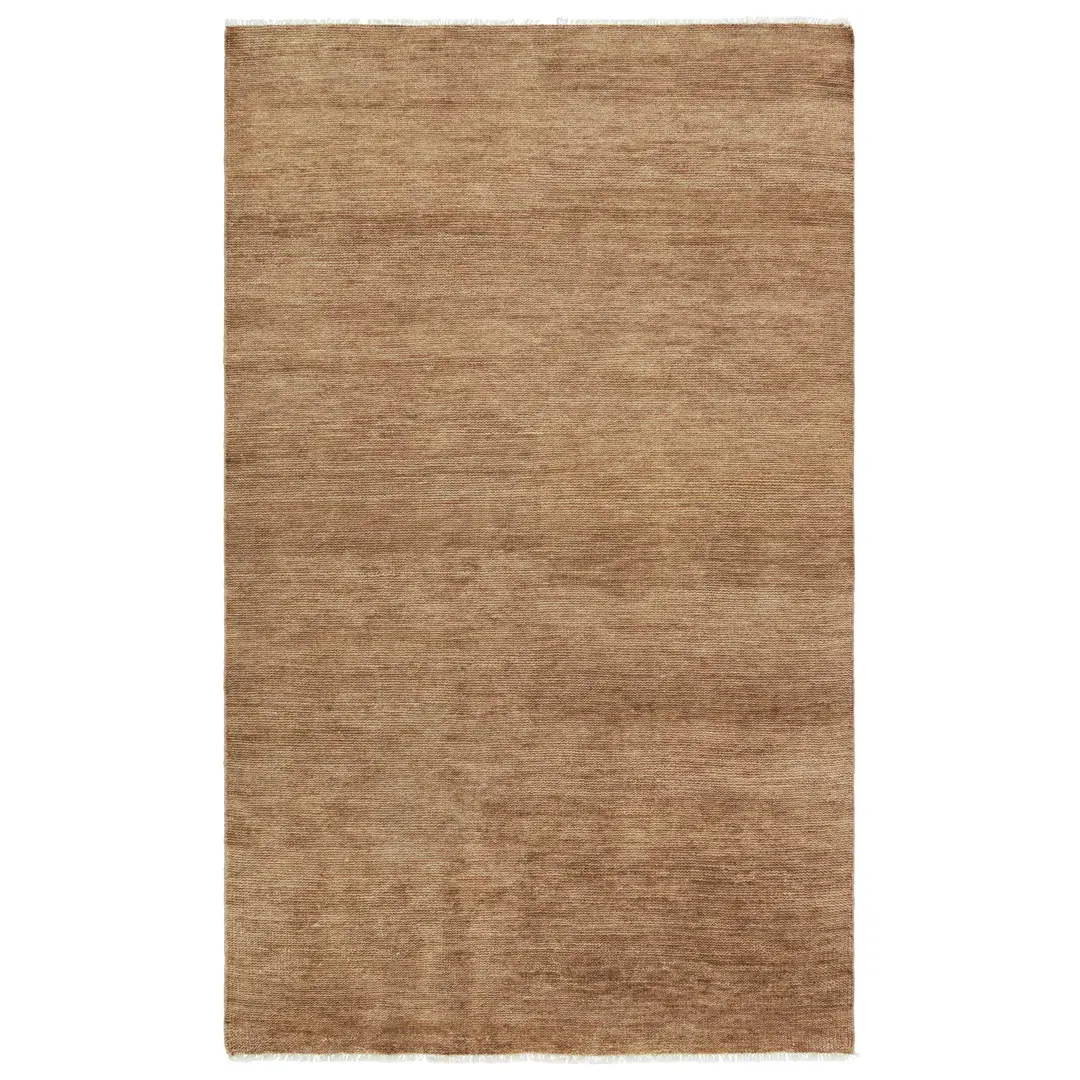 Jaipur Living Origin SAG06 Handknotted Solid Light Brown Area Rug (12'x15') large image 