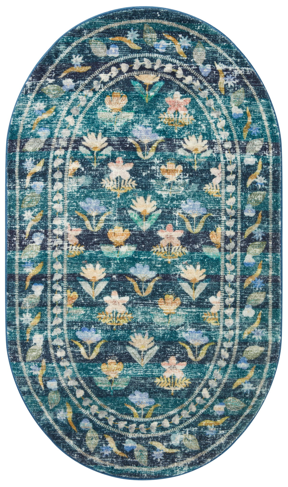 Rifle Paper Co. x Loloi Courtyard Rug, 2'6" length x 7'6" width View 5