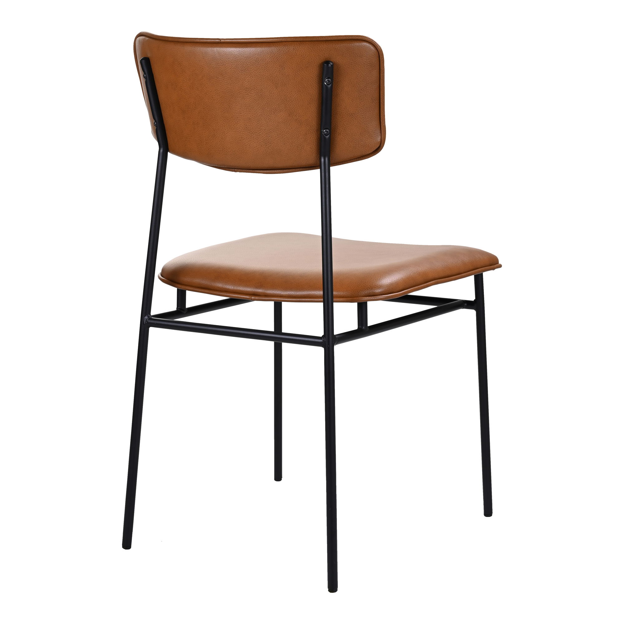 Sailor Dining Chair Brown - Set Of Two, by Moe's Home, 18.7" width x 33.85" height x 22.5" depth View 7